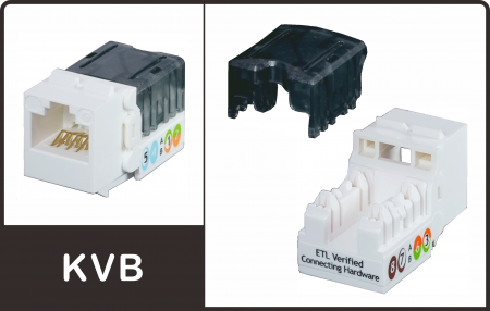 90° Nhanh chóng lắp ráp - Giắc cắm Keystone dòng KVB
